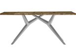 Esstisch Sit, Bunt (Bunt, Antiksilber, Antiksilber, Bunt), B:160Cm H:73Cm T:85Cm, Platte Altholz Lackiert, Gestell Metall, Tische, Esstisch, Platte Altholz Lackiert