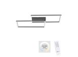 Just Light LED Deckenleuchte "Iven", Schwarz, 2, 1 Stk., Leuchten, Dimmbar üBer Fernbedienung, LED Deckenleuchte