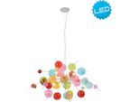 NÄVe Pendelleuchte "Explosion", Bunt, 10, Ø 98Cm H: 150Cm, 1 Stk., Leuchten, Bunte Glaskugeln In 2 GrößEn, Exkl. 10 X G9, H: Ca. 150Cm, D: 98Cm, Pendelleuchte