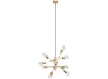 Eglo HäNgeleuchte "Gradoli 1 Pendellampe, Stahl, IP20, E27, HäNgelampe, Wohnzimmerlampe", Grau (Messingfarben), Ø 71Cm H: 110Cm, 1 Stk., Leuchten, Elegante HäNgelampe FüR Esszimmer, KüChe Oder Wohnzimmer, HäNgeleuchte