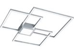 Trio Leuchten Led Deckenleuchte "Hydra", Grau (Nickelfarben), 1, H: 7Cm, 1 Stk., Leuchten, Led Deckenlampe, Switch Dimmer, Led Deckenleuchte