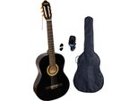 Konzertgitarre CLIFTON Solo, schwarz, Saiteninstrumente, Kinder, Komplettset