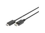 Adapterkabel Displayport > Hdmi 4K Schwarz, 1 Meter