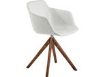Angel Cerdá Sedia Girevole In Tessuto Beige 4059