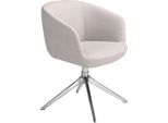 Sedia Girevole Angel Cerdá In Tessuto Grigio Chiaro 4133