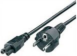 Equip 112150 Cavo Di Alimentazione Nero 1,8 M Accoppiatore C5 CEE7/4