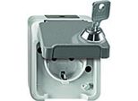 Merten MEG2416-8029 Presa Di Corrente Con Contatto Di Terra Con Protezione Tattile, Bloccabile Con Diversi Meccanismi Di Chiusura, Grigio Chiaro, Aquastar