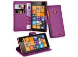 Cadorabo Custodia Per Nokia Lumia 535 Custodia Protettiva Per Cellulare Viola Custodia Cover Chiusura Magnetica
