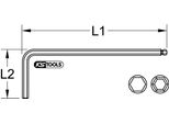 Ks Tools Acciaio Inox Chiave A Bussola Esagonale 4,0 Mm Xl - 964.0504