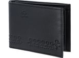 Oxmox Pelle Portafoglio Leather PocketböRse Jumping Jack Embossed Black Nero