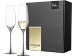Eisch 2 Bicchieri Da Champagne 500/95 Platino In Confezione Regalo Champagne Exclusiv 47750095