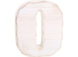 Small Foot Design 1232 Lettera O Decorativa In Legno, Bianco/Naturale (1 Pezzo)