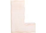 Small Foot Design 1229 Lettera L Decorativa In Legno, Bianco/Naturale (1 Pezzo)