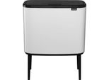 Cestino Brabantia Bo Touch Bin Bianco, 11 + 23 L
