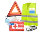 6 In 1 - Kit Di Pronto Soccorso Auto 2022 - Kit Di Pronto Soccorso Auto - Borsa Di Pronto Soccorso E Gilet Di Segnalazione Gilet Di Segnalazione & Triangolo Di Segnalazione - Accessori Auto Per