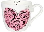KöNitz Becher Love Is The Key, Kaffeebecher, Tasse, Kaffeetasse, Bone China, 425 Ml, 11 2 057 2596