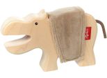 Sigikid Cudly Wudly Animale Ippopotamo In Legno, Figura In Legno, Figura Da Gioco, Giocattolo In Legno, Giocattolo, Decorazione, 39507