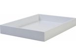 Vassoio Gift Company Spa M, Rettangolare, Vassoio Da Portata, Vassoio Decorativo, Mdf, Bianco, 40 X 29 Cm, 77867