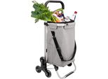 Carrello Spesa Bremermann Drebber - Capacità 45 L, Carrello A Mano, Carrello Spesa Con Ruote Saliscale, Grigio