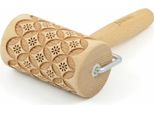 Mattarello Folkroll Motivo Cina, Mini, 9,5 Cm, Mattarello, Rullo Per Goffratura, Motivo, Motivo, Rullo, Legno Di Faggio, 330661
