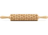 Folkroll Mattarello Zucca Di Halloween, Grande, 43 Cm, Mattarello, Rullo Per Goffratura, Modello, Motivo, Rullo, Legno Di Faggio, 334041
