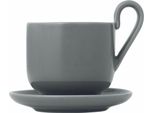 Blomus Set 2 Tazze Da Espresso Ro Sharkskin, Tazze Da Caffè, Tazze, Porcellana, 80 Ml, 64137