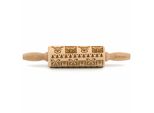 Folkroll Mattarello Christmas Joy, Junior, 23 Cm, Mattarello, Rullo Per Goffratura, Motivo, Motivo, Rullo, Legno Di Faggio, 332795