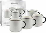 WäChtersbach Tazza Da Caffè Elements Nero Linea H9,5Cm Set Di 4