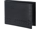 Oxmox Pelle Portafoglio Leather Rfid Protect PocketböRse Jumping Jack Embossed Black Nero