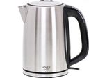 Adler | Bollitore | Ad 1340 | Elettrico | 2200 W | 1,7 L | Acciaio Inox | Base Girevole A 360° | Inox