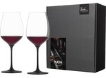Eisch 2 Bicchieri Da Vino Rosso 500/2 In Confezione Regalo Festivity Kaya Black 77350019