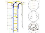 Spalliera In Metallo Per Bambini Kometa Next 2 Giallo-Verde Chiaro | Parete Da Ginnastica Kometa Next 2 | Parete Da Arrampicata Kometa Next 2