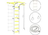 Spalliera In Metallo Per Bambini Kometa Next 2 Giallo-Arancio | Parete Da Ginnastica Kometa Next 2 | Parete Da Arrampicata Kometa Next 2