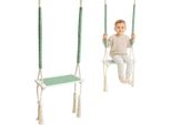 Corda Sospesa | Altalena Per Bambini | Altalena In Legno | Altalena Per Bambini | Dondolo Con Cuscino In Spugna