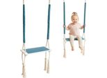 Corda Sospesa | Altalena Per Bambini | Altalena In Legno | Altalena Per Bambini | Dondolo Con Cuscino In Spugna