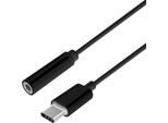 Aisens - Convertitore Audio Da Usb-C A Apple Style, Usb-C/M-Jack 3,5/H, Nero, 15 Cm