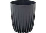 Fioriera Palma Antracite 19 Cm Plastica, 19 X 19 X 22,6 Cm