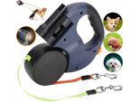 Guinzaglio Retrattile Per Cani Da 3 M Guinzaglio Retrattile Da Cintura Guinzaglio Doppio Per 2 Cani Con Lampada A Led