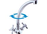 SlezáK-Rav Miscelatore Per Lavabo SlezáK Rav Morava MK120/3 Colore: Top In Ceramica/Cromo, Dimensioni: 3/8''