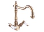 Copia Di Morava Retro Miscelatore Girevole Per Lavello Cromo-Oro Rav Slezak