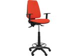Sgabello Elche S Bali Arancio Scuro Arancio Scuro Braccioli Regolabili