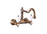 Copia Di Morava Retro Miscelatore Girevole Per Lavello Cromo-Oro Rav Slezak