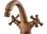 Miscelatore Per Bidet Con Uscita Click-Clack Morava Old Brass, Colore: Old Brass, Dimensioni: 3/8'' (MK343.0SM)