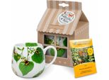 Tazza KöNitz Bumblebees On Leave Con Sacchetto Di Semi In Confezione Regalo, Tazza, Porcellana, Colorata, 400 Ml, 11 5 000 2768