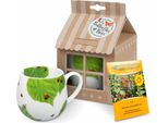 Tazza KöNitz Coccinella Su Foglie Con Sacchetto Di Semi In Confezione Regalo, Tazza, Porcellana, Colorata, 420 Ml, 11 5 000 0876