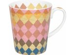Tazza KöNitz Wunderbar - Quadri In Confezione Regalo, Tazza, Bone China, Colorata, 600 Ml, 11 5 255 2809