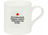 Tazza KöNitz Bauhaus - L'architettura Inizia, Tazza, Tazza Da Caffè, Bone China, Bianco, 400 Ml, 11 2 004 2314