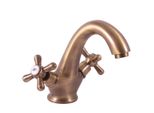 SlezáK-Rav Miscelatore Per Lavabo SlezáK Rav Morava Retro MK128SM Colore: Ottone Vecchio, Dimensione: 3/8''