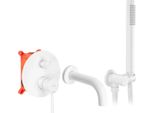 Rubinetto Da Vasca Rea Lungo White Matt + Box