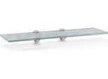 Jopassy Mensola In Vetro 60X10X0,8 Cm Con Supporto Mensola In Vetro Mensola Da Parete Mensola Da Bagno Mensola Da Appendere Mensola In Vetro Smerigliato